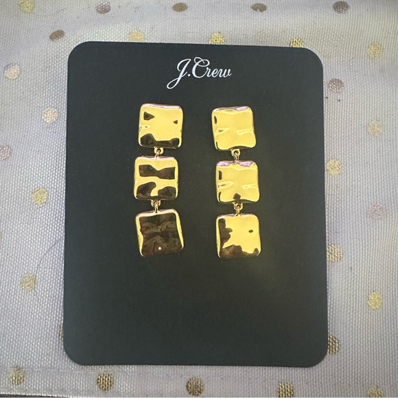 JCrew triple square drip earrings - Picture 3 of 3
